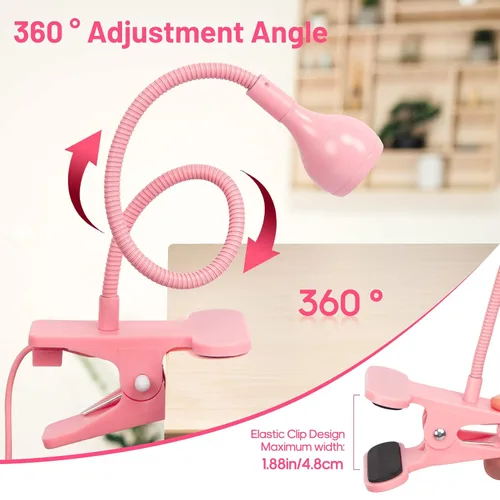 Vista 3 de AORAEM Lámparas LED de uñas de 3 W, lámpara flexible de cuello de cisne de secado rápido + lámpara de uñas recargable de cuello de cisne luz UV