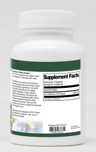 Vista 2 de Soja isoflavona 10% Polvo (1 oz, ZIN: 521416)
