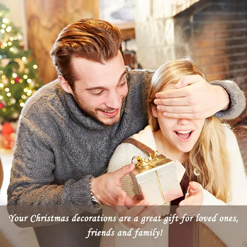 Vista 4 de Adorno de Navidad personalizado con foto, añade imagen y texto, adorno de diseño de impresión de texto, regalo de recuerdo personalizado para colgar