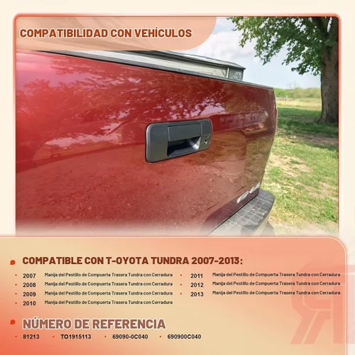 Vista 2 de Manija de puerta trasera mejorada para puerta trasera para Tundra 2007-2013