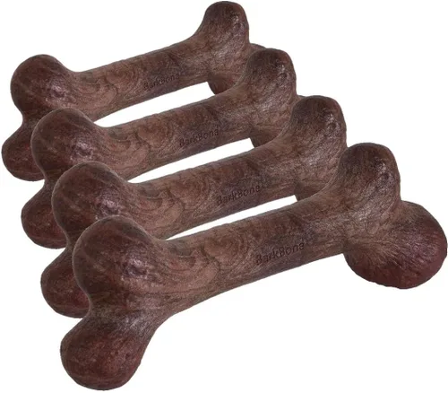 Vista 12 de Pet Qwerks Dinosaur BarkBone - Hueso de perro de nailon para masticadores agresivos, sabor tocino, 8.5 pulgadas