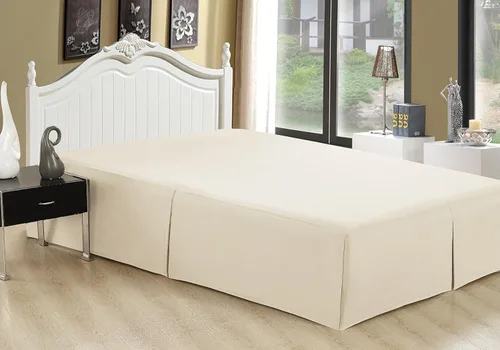 Vista 4 de Marina Decoration Falda de cama ultrasuave y sedosa de calidad de hotel para todas las estaciones, bolsillo profundo, caída de 16 pulgadas, rayón