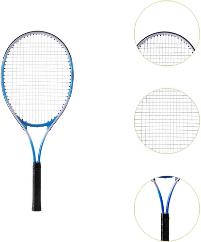 Vista 3 de Generic Raqueta de tenis con marco de aluminio y absorción de impactos para entrenamiento al aire libre