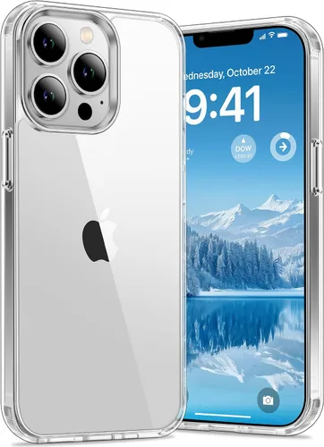 Vista 30 de Vakoo Funda transparente para iPhone 11 Pro Max, antiamarilleo, color negro