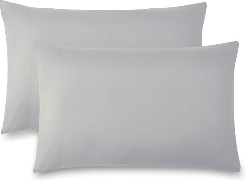 Vista 70 de Southshore Fine Linens® - Vilano® Springs - Par de fundas de almohada plisadas, color negro, estándar (Queen)
