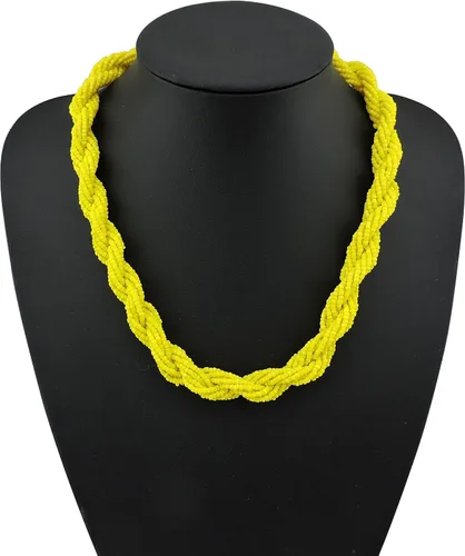 Vista 3 de Bocar Collar de cuentas de semillas de moda para mujer (NK-10408), Acrílico, No es una piedra preciosa