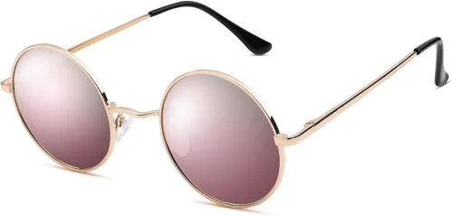 Vista 7 de Pro Acme - Gafas de sol polarizadas redondas para hombre y mujer, estilo John Lennon