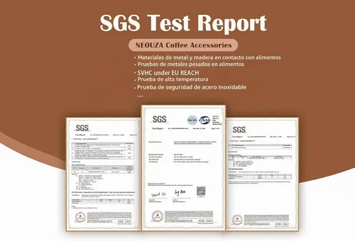 Vista 8 de NEOUZA Muelle de manipulación de café expreso cargado para herramientas de accesorios de cafetera, autonivelante antiadherente, mango refinado, base