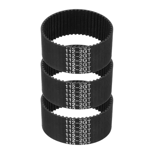 Vista 35 de MECCANIXITY 3.780 in GT-2 correa dentada, 5pcs 0.354 in ancho 0.079 in paso impresión 3D GT-2 correa dentada caucho de bucle cerrado, negro