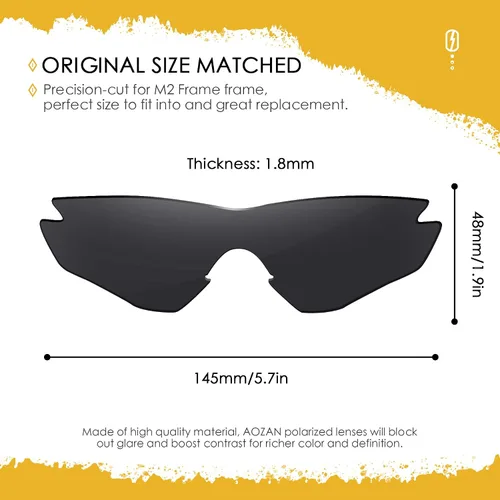 Vista 18 de Lentes de repuesto ANSI Z87.1 para gafas de sol Oakley M2 Frame OO9212