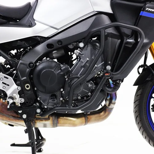 Vista 3 de GP Kompozit Protector de motor para barra de choque, color negro, compatible con Yamaha MT-09 Tracer/MT-09 Tracer GT FJ-09 2021-2024