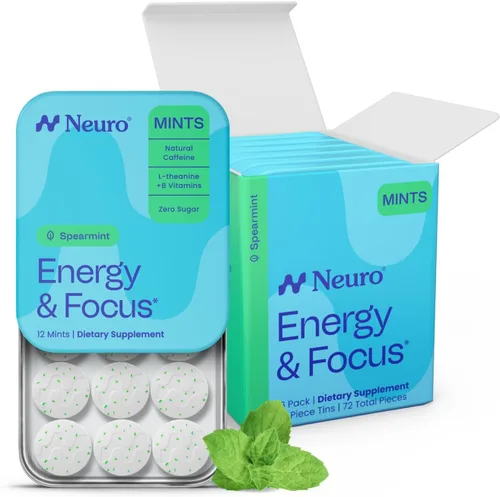 Vista 13 de Neuro Energy & Focus Mentas, menta, 72 unidades Peppermint