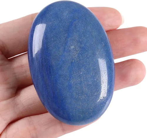 Vista 7 de ZHIYUXI Piedras preciosas de cristal de labradorita negra de 2.2 a 2.4 pulgadas, cristales curativos, piedras de preocupación para regalos