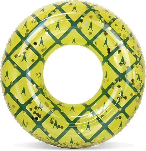 Vista 38 de POZA Flotador de Tubo Inflable para Piscina – Anillo de natación de confeti brillante, Tubo Inflable de Servicio Pesado Resistente a los Rayos UV