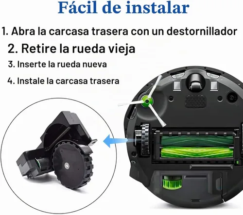 Vista 6 de ilovelife Par de módulos de rueda derecha para aspiradora Roomba I&E&J Series i7 i7+ i8 i8+ i6 i6+ i4 i3 i3+ intercambiable J7 E5 E6 E7 Series