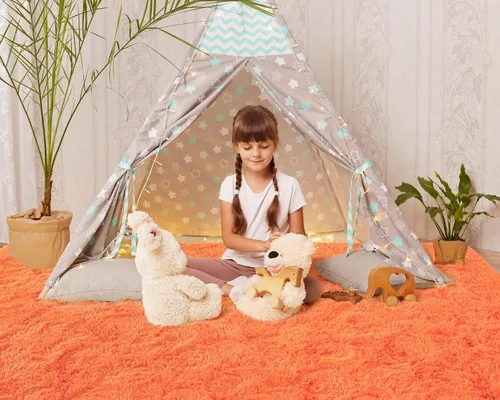 Vista 85 de Softlife Alfombra naranja para dormitorio, alfombra de felpa esponjosa para sala de estar para niñas, alfombra lanuda para niños, alfombra suave