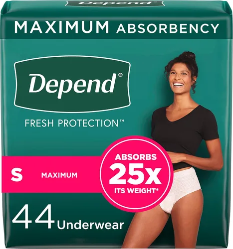 Vista 14 de Depend Fresh Protection - Pañales para adultos, ropa interior de incontinencia y para pérdida de orina posparto para mujer, desechable, máxima