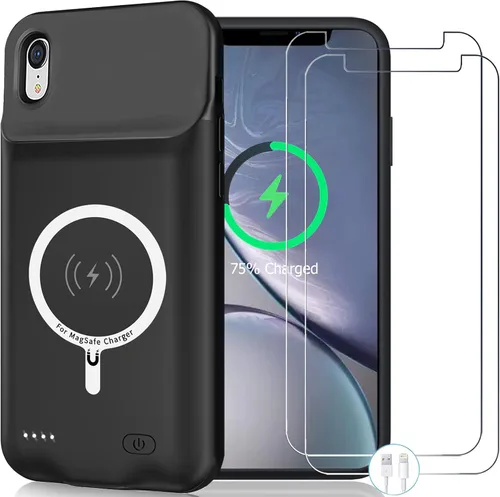 Vista 15 de Funda de batería para iPhone 8/7/6S/6/SE 2020/SE 3, 10000mAh Funda protectora de carga portátil recargable compatible con iPhone 8/7/6S/6/SE 2020/SE
