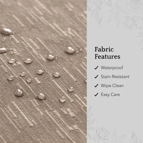 Vista 5 de Elrene Home Fashions - Servilletas de comedor de tela con textura sólida continental, resistentes al agua y a las manchas, juego de 4, 43 x 43 cm