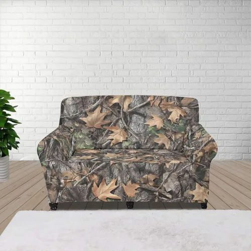Vista 71 de ZOUTAIRONG Fundas elásticas para sofá con estampado de ramas de camuflaje 3D para sofá, funda para muebles de un solo cojín, decoración del hogar u