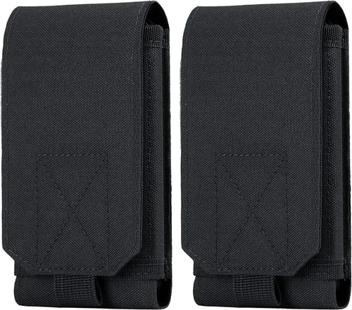Vista 14 de Funda táctica Molle para teléfono, bolsa universal para cinturón para iPhone 17 Pro Max/17 Pro/17/16 Pro Max/15 Pro Max/14 Pro Max/13/12, Samsung