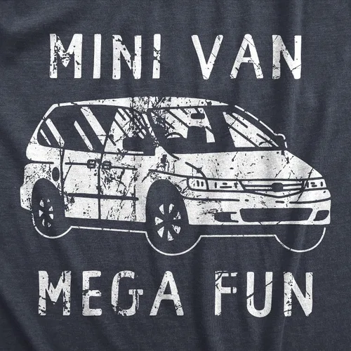 Vista 2 de Mini Van Mega Fun - Camiseta divertida para hombre, diseño de vehículo multiusos para hombres