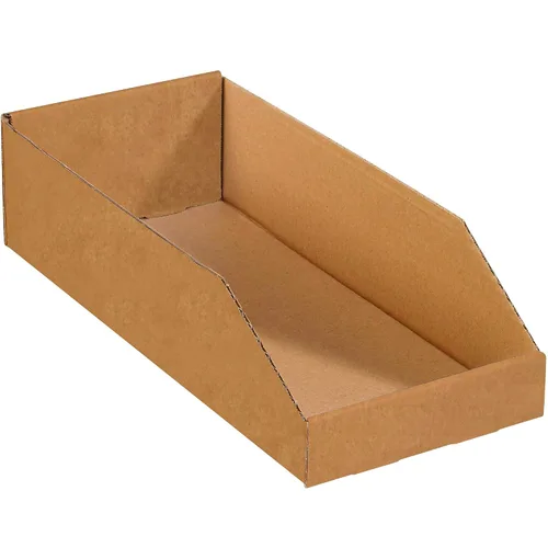 Vista 18 de Box USA BBINBIN29K Cajas de contenedores de tapa abierta, 2" x 9" x 4-1/2", kraft (paquete de 25)