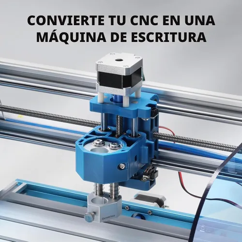 Vista 5 de SainSmart Genmitsu - Herramienta de robot de dibujo con enrutador CNC, módulo robot de escritura a mano, transforma fácilmente el CNC en máquina