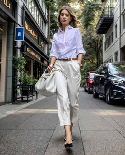 Vista 3 de HOTOUCH Camisa de manga 3/4 con botones para mujer, blusas de trabajo ajustadas, camisas de vestir de algodón, camisas de oficina