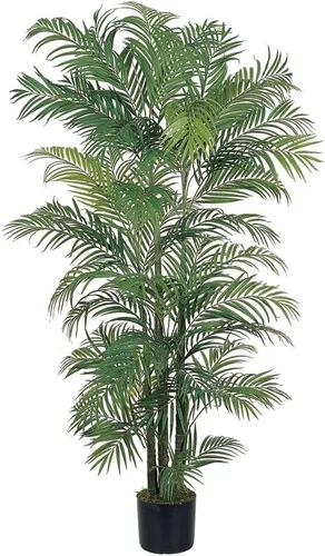 Vista 4 de Nearly Natural Palmera de seda areca de 3 pies