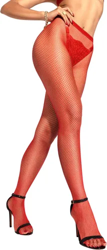 Vista 13 de sofsy Artesanía en Calcetería de 10 Años - Medias de Red Hechas en Italia para Mujeres Mallas de Cintura Alta de Comodidad Todo el Día A01 1 par