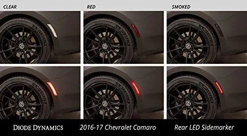 Vista 5 de Diode Dynamics Marcadores laterales LED ámbar/rojo compatible con Chevrolet Camaro 2016-2024