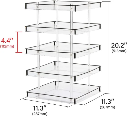 Vista 6 de MK302 – Acrílico Nail Polish Rotating Display Rack