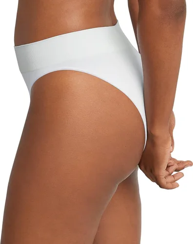 Vista 2 de Maidenform Ropa interior de pierna, calzones de bikini de corte alto sin costuras para mujer, paquete de 3