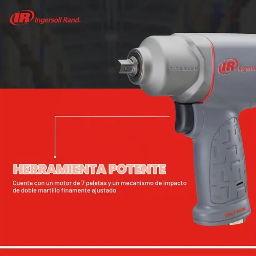 Vista 3 de Ingersoll Rand 2115PTiMAX 3/8" Tipo de Pin, Llave de Impacto de Grado Industrial