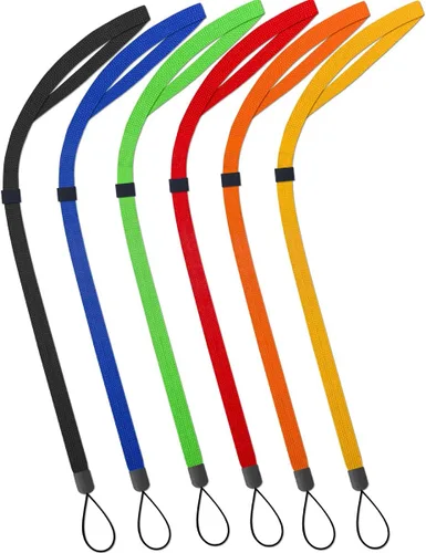 Vista 6 de AMUU Paquete de 6 cordones trenzados planos ajustables, para walkie-talkie, crucero, llaves, bolígrafo, teléfono, soporte para tarjetas