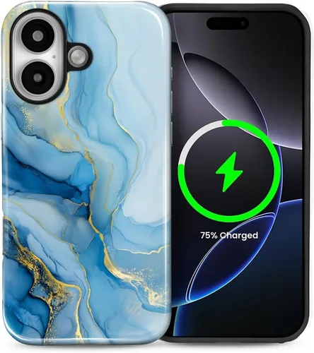 Vista 68 de Funda Compatible con iPhone 13/14 [Compatible con MagSafe] Protección de Doble Capa de Cáscara Dura Híbrida, Funda Magnética Protectora a Prueba