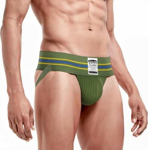 Vista 10 de Jock Straps para hombre, ropa interior atlética de banda ancha de 3' Negro