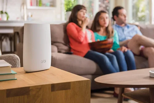 Vista 4 de NETGEAR Orbi Router Sistema WiFi de malla para todo el hogar, enrutador WiFi de tres bandas. Hasta 2,500 pies cuadrados de cobertura WiFi, AC3000
