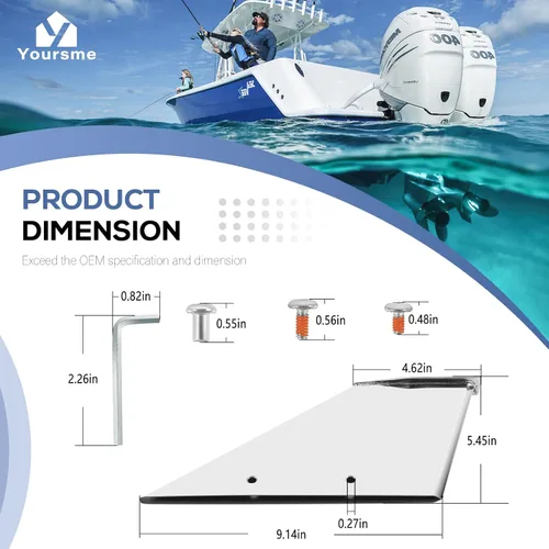 Vista 7 de 27031 - Kit de protector de skeg Guard de acero inoxidable de grado marino para Mercury Mercruiser Alpha I Generation II 1991-2023