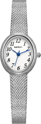 Vista 9 de BERNY Relojes dorados vintage para mujer, reloj de pulsera delicado para mujer