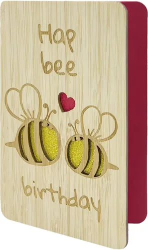 Vista 16 de Tarjeta de felicitación de feliz cumpleaños número 21, tarjeta de cumpleaños hecha a mano, tarjetas de felicitación de madera, tarjeta de cumpleaños