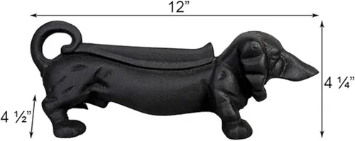 Vista 3 de Esschert Design Rascador de botas Negro Dachshund