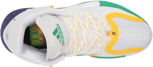 Vista 5 de Adidas D Rose 11 - Tenis de baloncesto para hombre, color blancomorado universitariodorado, Blanco