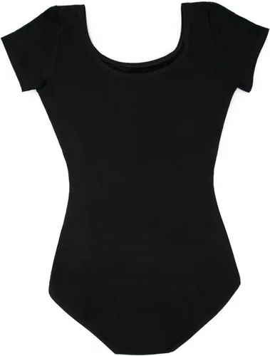 Vista 4 de Capezio malla de manga corta clásica para mujer Negro