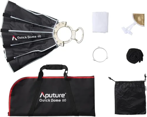Vista 8 de Aputure Quick Dome 60 Softbox Caja suave circular de liberación rápida Bowens Mount