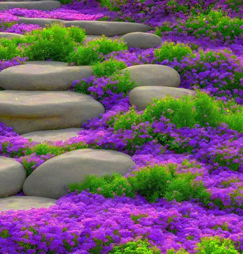 Vista 4 de 5000+ Mix Magic Creeping Thyme Seeds Cubierta de tierra para plantar semillas de tomillo