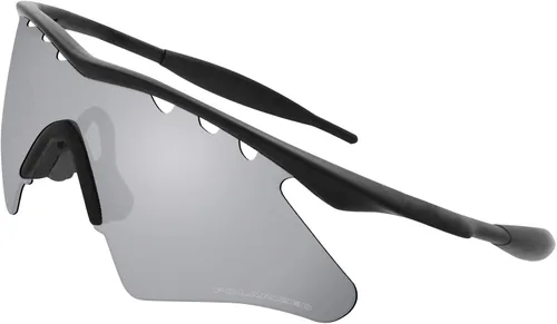 Vista 2 de BroLizard 2.0mm Thick Polarized Lens Replacement for Oakley M Frame Heater Vented Sunglasses - Silver Titanium Polarized Lenses Mirror Coating