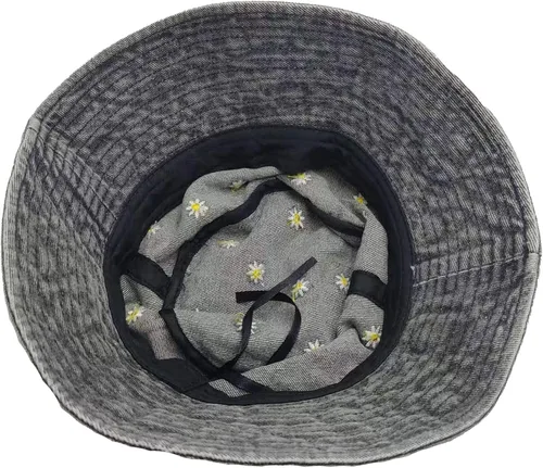 Vista 6 de Sombreros de pescador de algodón premium, sombreros plegables para hombres y mujeres, sombrero de pescador, sombreros de pesca
