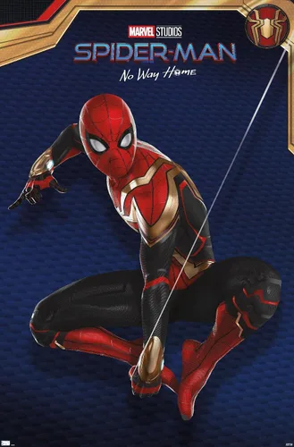 Vista 11 de Trends International Marvel Spider-Man: No Way Home - Póster de pared de disfraz rojo, 14.725 x 22.375 pulgadas, versión enmarcada de madera
